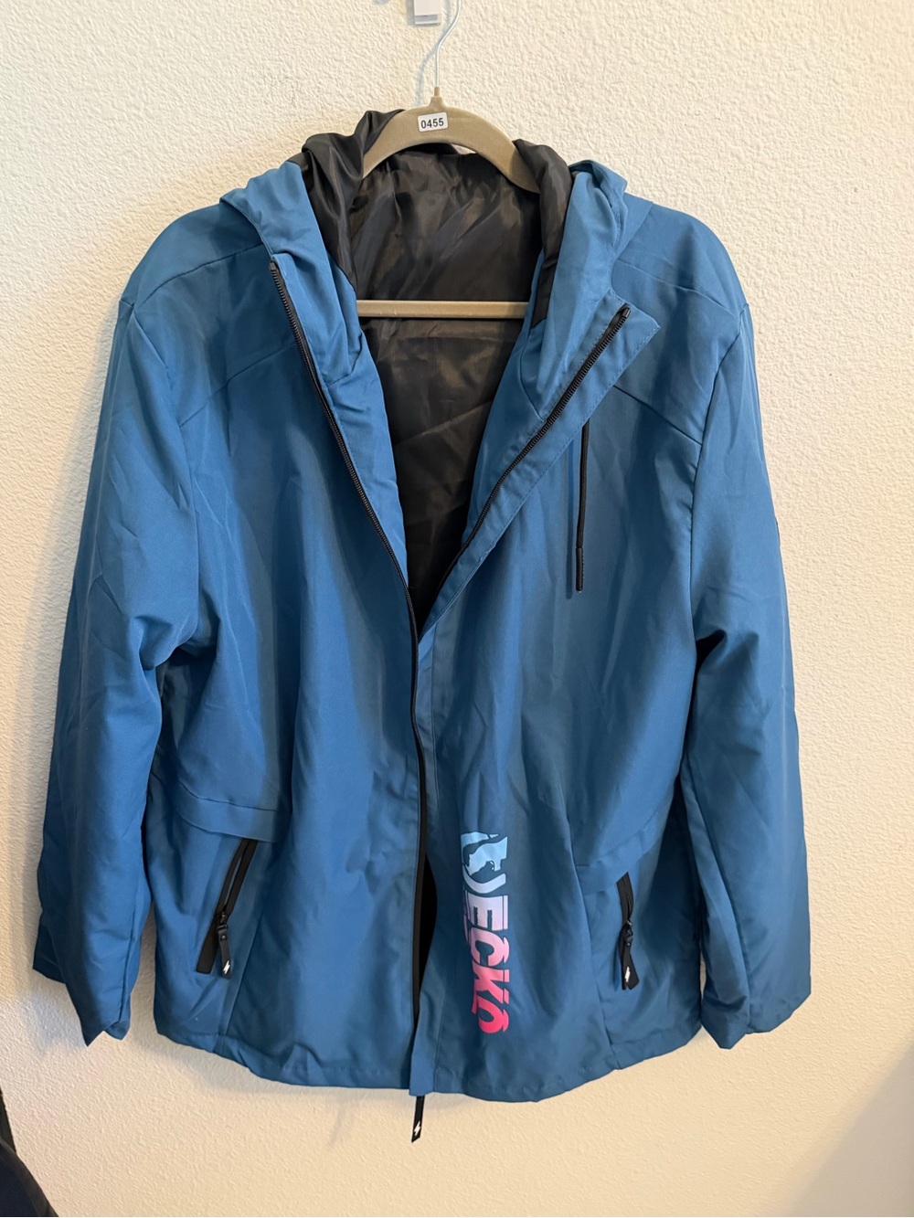 Ecko Unlimited Teal-Blue Kids' Hooded Rain Jacket